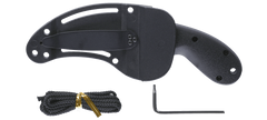 Columbia River CRKT 2516K Bear Claw 2.39" Fixed Hawkbill Plain Black Powder Coated AUS-8A SS Blade Black GRN Handle — view 3