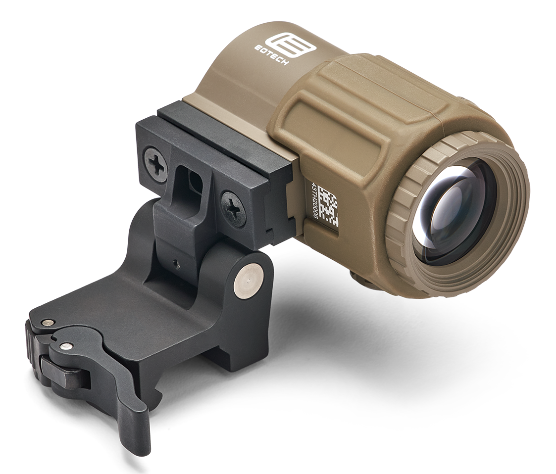 EOTech G43 3x Magnifier with QD STS Mount - Tan — view 3