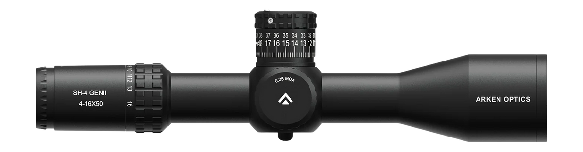 Arken SH-4 Gen II 4-16x50 FFP VHR MRAD 34mm Tube Riflescope - Illuminated Reticle - Zero Stop — view 3