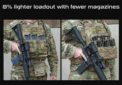 Desert Tech Quadmag-53 5.56x45mm NATO 53-Rd Magazine - Fits Quattro-15 Lower - Black — view 3