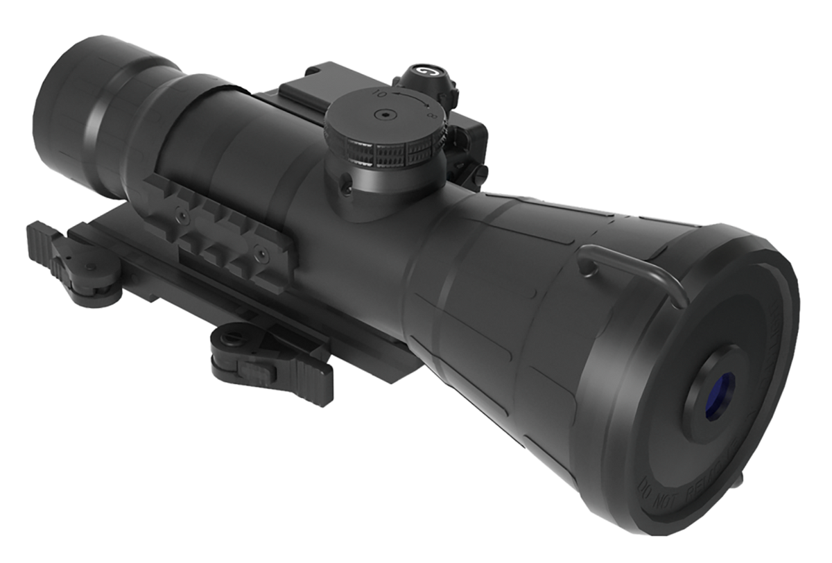 AGM Global Vision Comanche-40ER NL1 Gen 2+ Level 1 1x Night Vision Clip-On - P43 Green — view 3