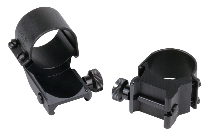 Weaver Mounts 49091 Detachable Top Mount Extension Rings 1" Medium Matte Black Aluminum — view 3