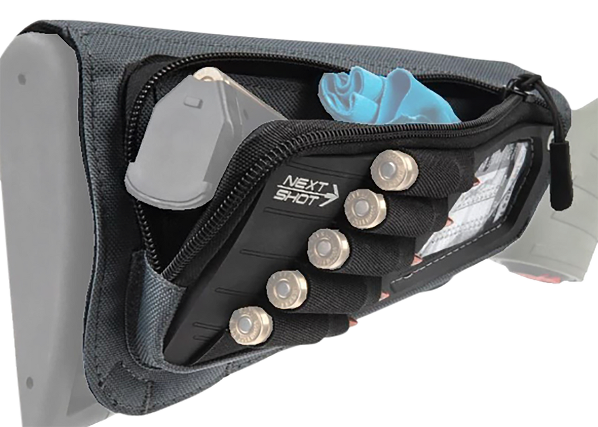 Allen 8528 Next Shot Cody Buttstock Pouch Gray 5rd .223-300 Win Mag — view 3