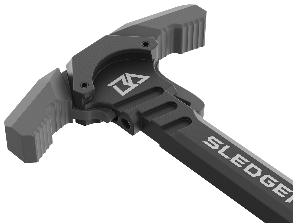 Breek Arms Sledgehammer AR-15/M16 Mil-Spec Ambidextrous Charging Handle - Gray — view 3