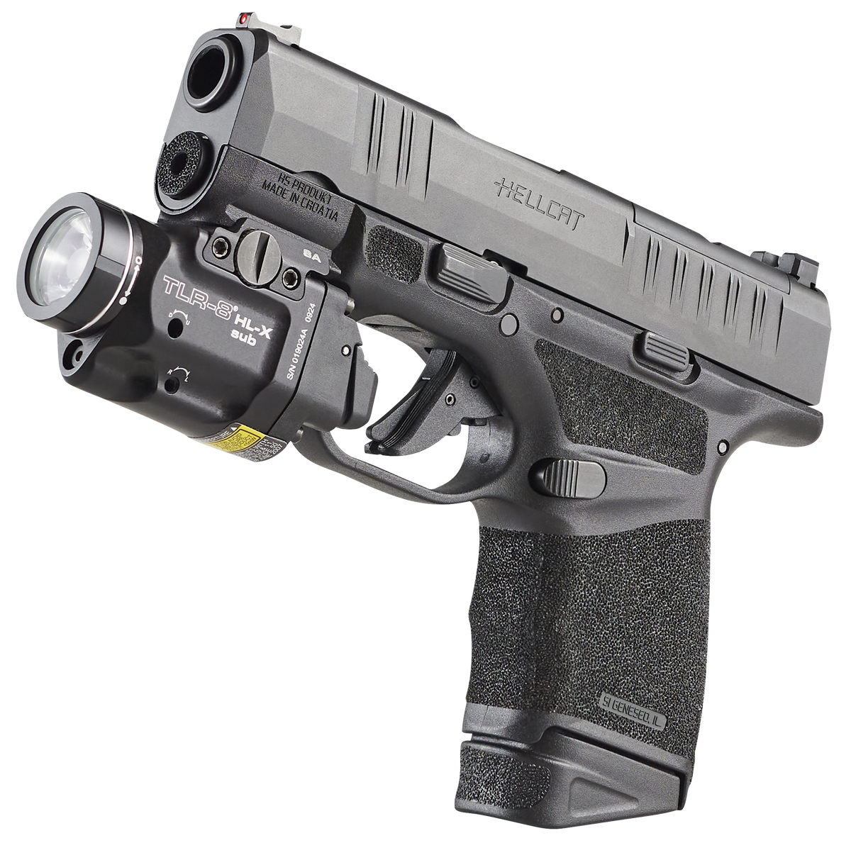 Streamlight 69469 TLR-8 HL-X SUB USB 1000 Lumens Red Laser - Springfield Hellcat — view 3