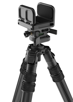 Tricer HK-KIT-1 Carbon Fiber Shooting Tripod Kit w/ Clamp Head - Black — view 3