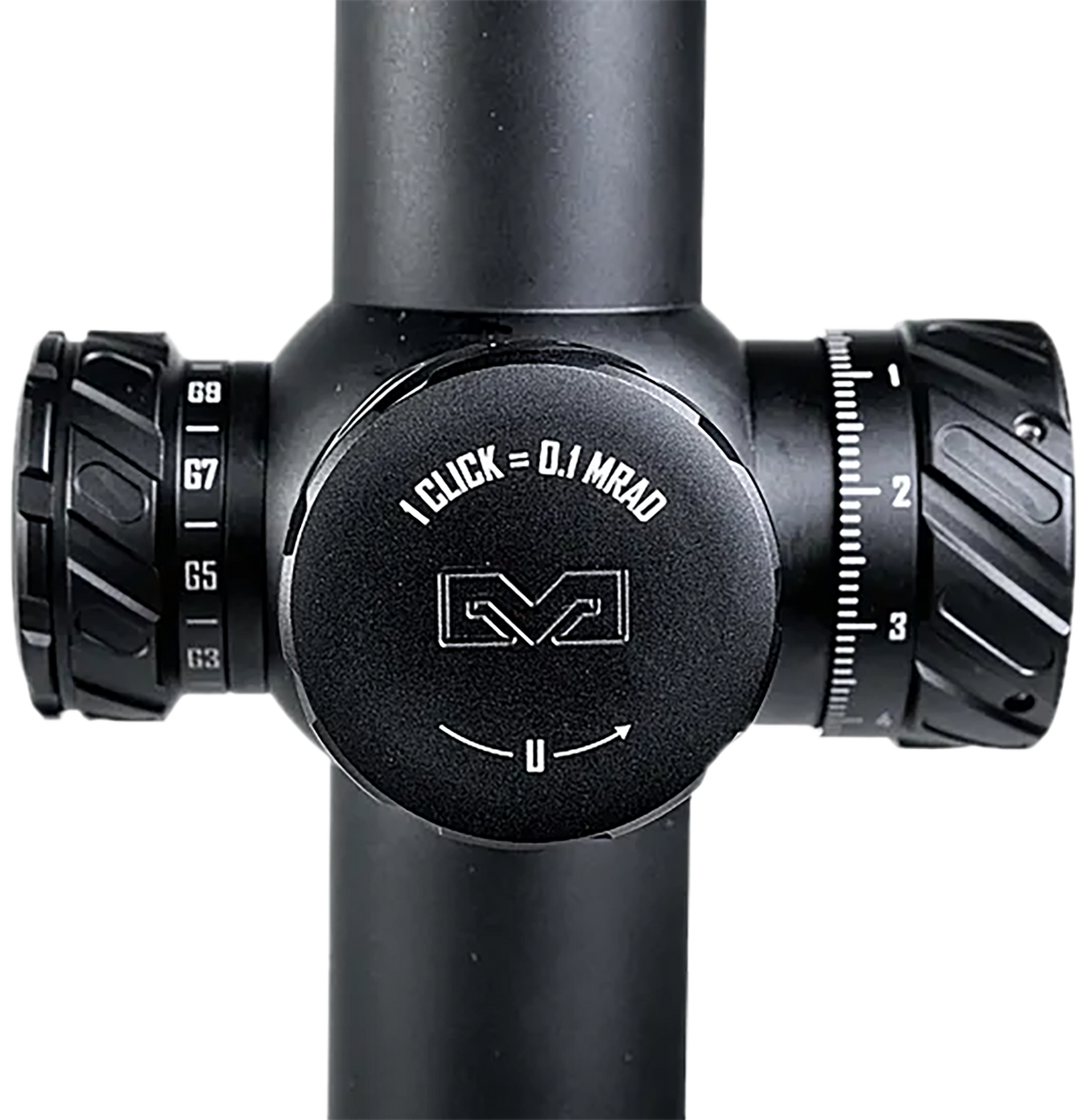 Meprolight USA MVO 1-8x28mm LPVO 34mm Tube FFP M1 MRAD Illuminated Reticle Matte Black — view 3