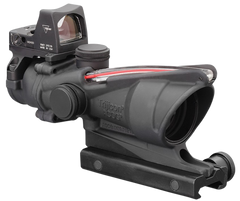 Trijicon 100550 ACOG Combo Matte Black 4x32mm Illuminated Red Crosshair .223 BDC w/ RMR Type 2 — view 3