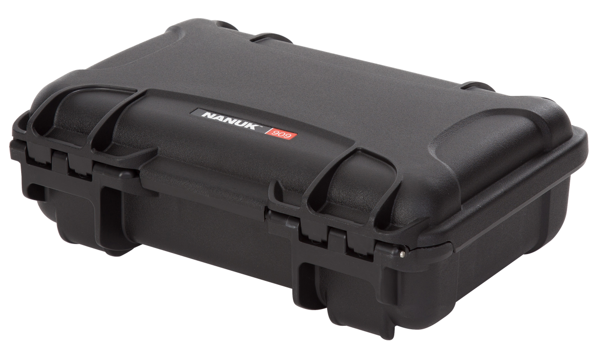 Nanuk 909 Classic Gun Case - Waterproof Black Polyethylene Handgun Case w/ Closed-Cell Foam — view 3