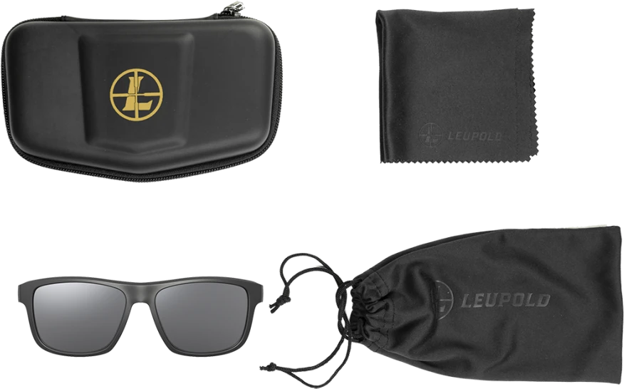 Leupold Katmai Performance Wear Polarized Sunglasses Shadow Gray Flash Lens Matte Black — view 3