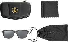 Leupold Katmai Performance Wear Polarized Sunglasses Shadow Gray Flash Lens Matte Black — view 3