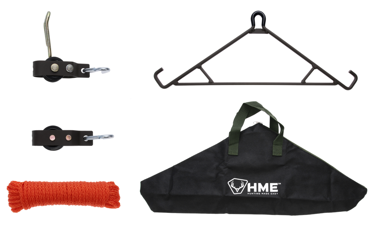 HME GHG4 4:1 Gambrel Kit Steel 500 lb Game Hanging Pulley System — view 3