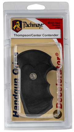 Pachmayr Decelerator Pistol Grip for T/C Contender - Checkered Black Rubber with Finger Grooves — view 3