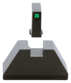 Ameriglo GL810 Optic Compatible Sight Set for Glock 2XL Tall - Green Tritium Black Outline Front / Black Rear — view 3