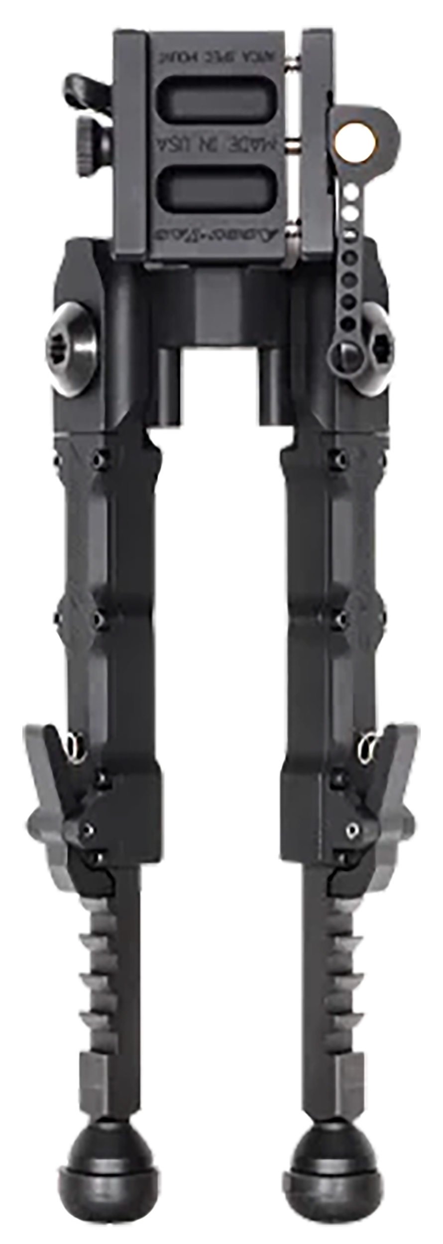 Accu-Tac BR-4 G2 Arca Spec Bipod 5.75-8.25" Black Hardcoat Anodized Aluminum Steel Feet — view 3