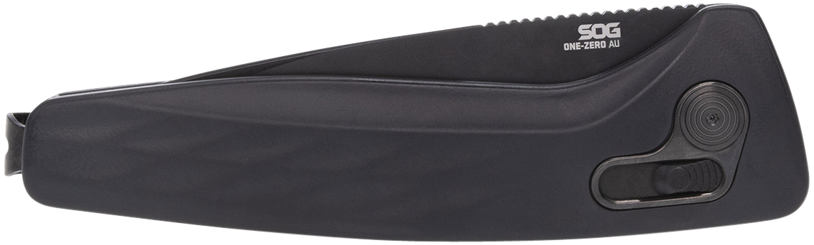 S.O.G One-Zero AU Auto 3.10" Folding Plain CPM S35VN Black Aluminum Handle — view 3