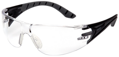 Pyramex Endeavor Plus Safety Glasses Clear Anti-Fog Lens Black/Gray Frame — view 3