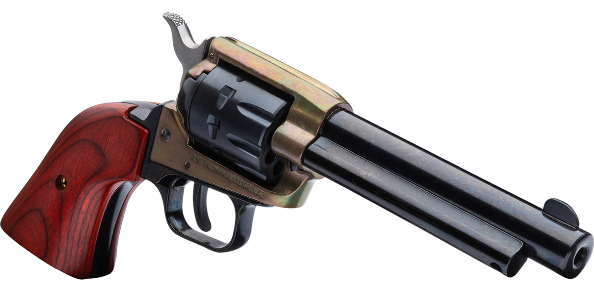 Heritage Mfg Rough Rider Small Bore 22 LR 9-Shot 4.75" SAO Revolver - Cocobolo Grips — view 3