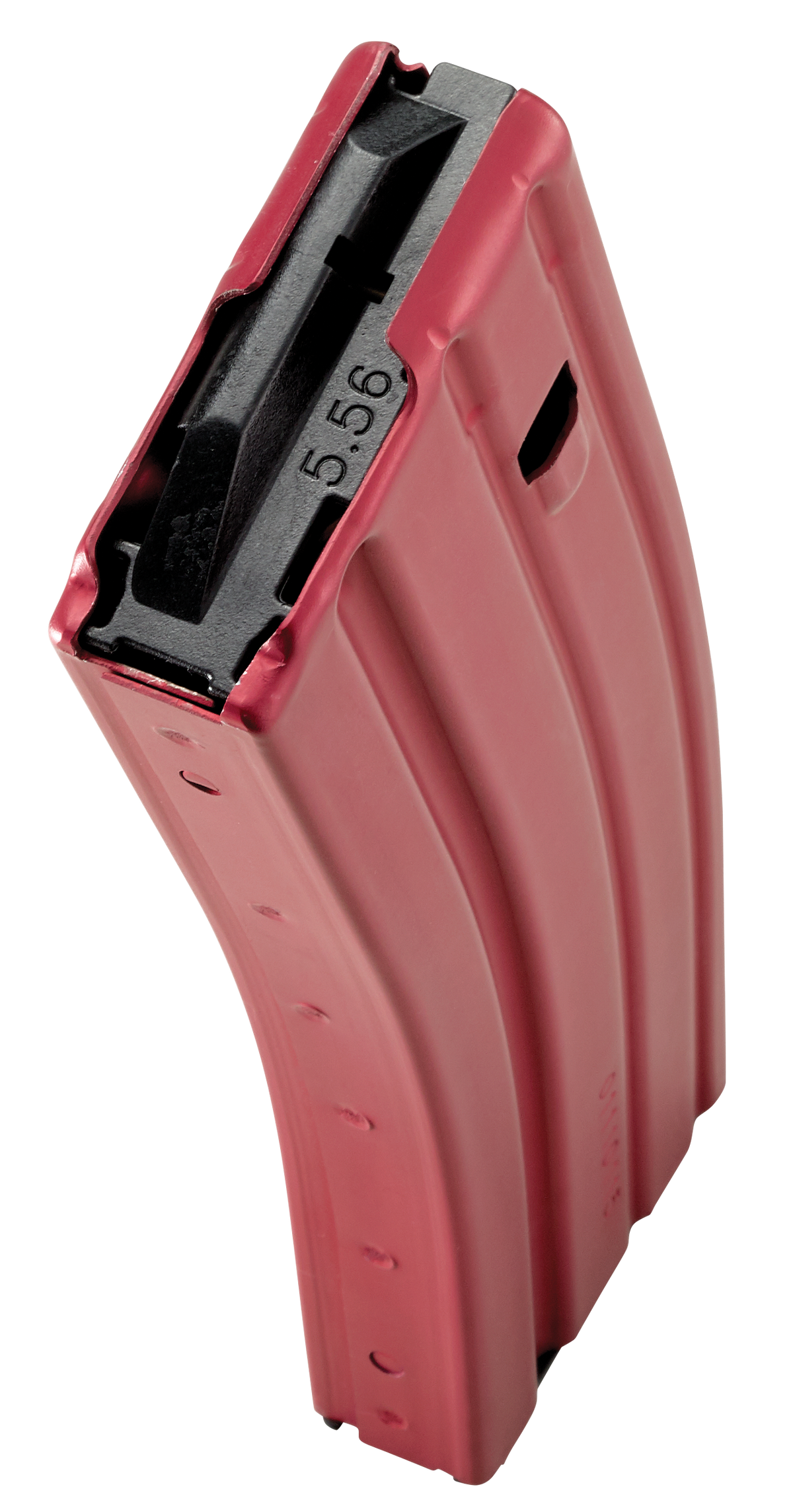 DuraMag Speed AR-15 30rd .223 Rem/5.56/300 Blackout Red Aluminum Magazine w/ Black Follower — view 3