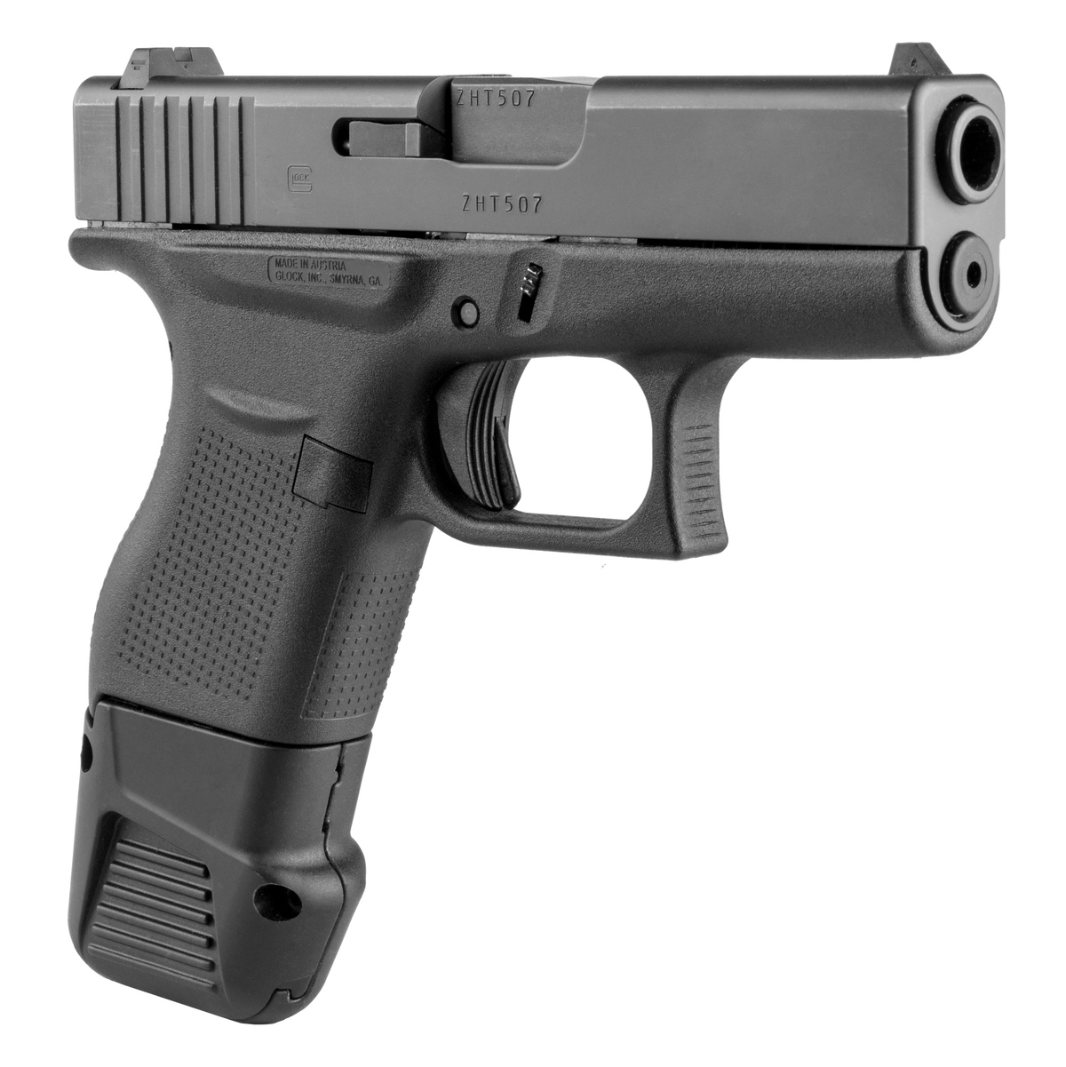 FAB Defense FX-4310GR Glock 43 +4 Magazine Extension Gray Polymer — view 3