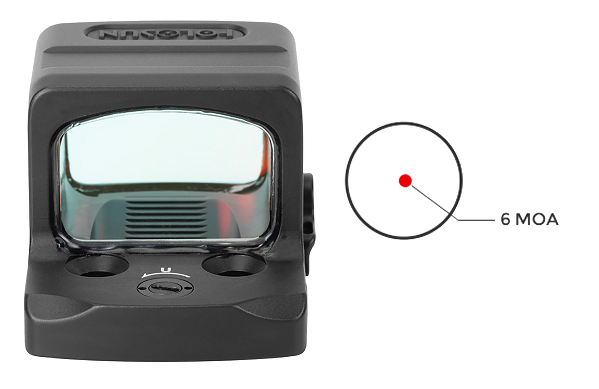 Holosun EPS-RD-6 1x 0.63"x0.91" 6 MOA Red Dot Pistol Sight - Black Anodized — view 3