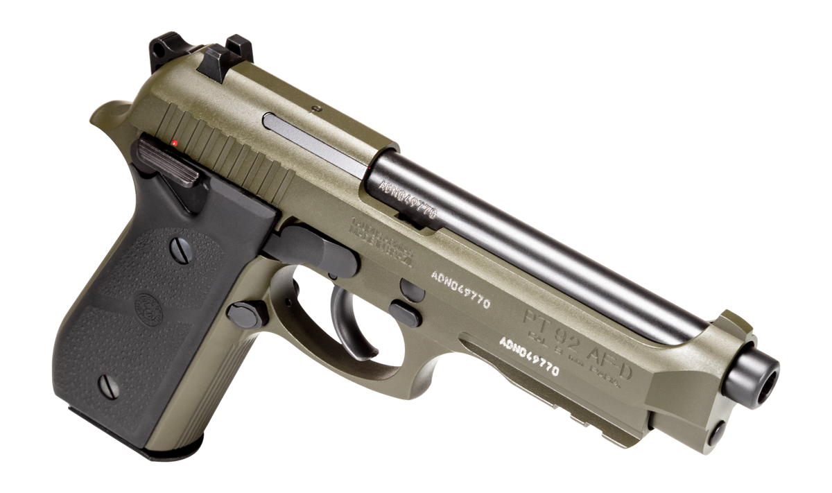 Taurus PT92 9mm Luger 5" 17+1 DA/SA Semi-Auto Pistol - OD Green Cerakote — view 3