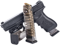 ETS Group SMKGLK922 9mm Luger 22rd Extended Pistol Magazine for Glock 17 - Smoke Polymer — view 3