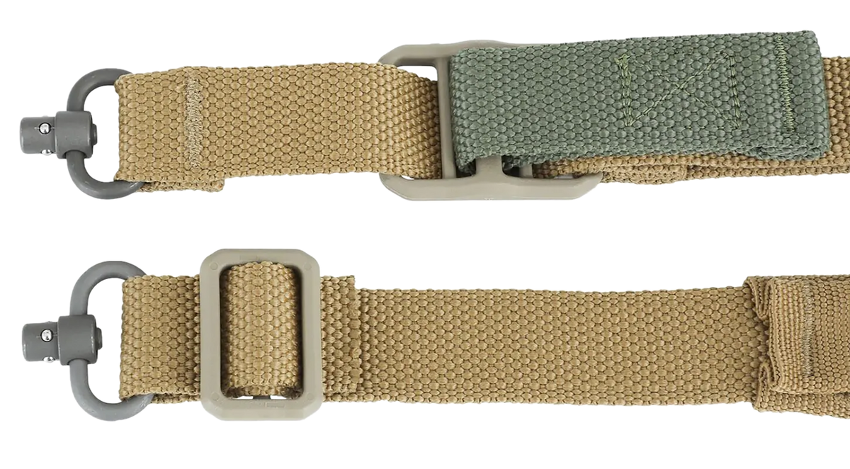 Blue Force Gear Vickers Push Button Sling 1.25" Padded Coyote Brown Cordura — view 3