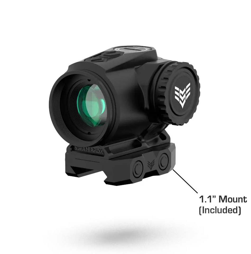 Swampfox Optics Raider Micro Prism 1x20 6 MOA Red Dot Sight — view 3