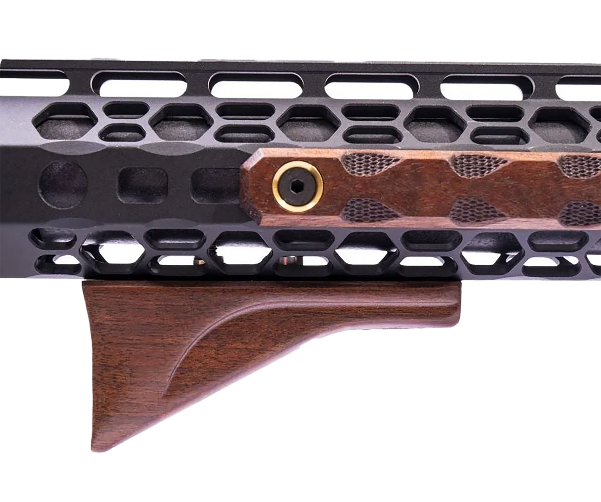 WOOX Angled Grip M-LOK American Walnut Foregrip — view 3