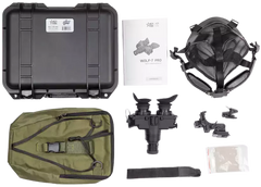 AGM Global Vision Wolf-7 PRO NW1 Night Vision Goggles 1x 27mm Gen 2+ Level 1 Black — view 3