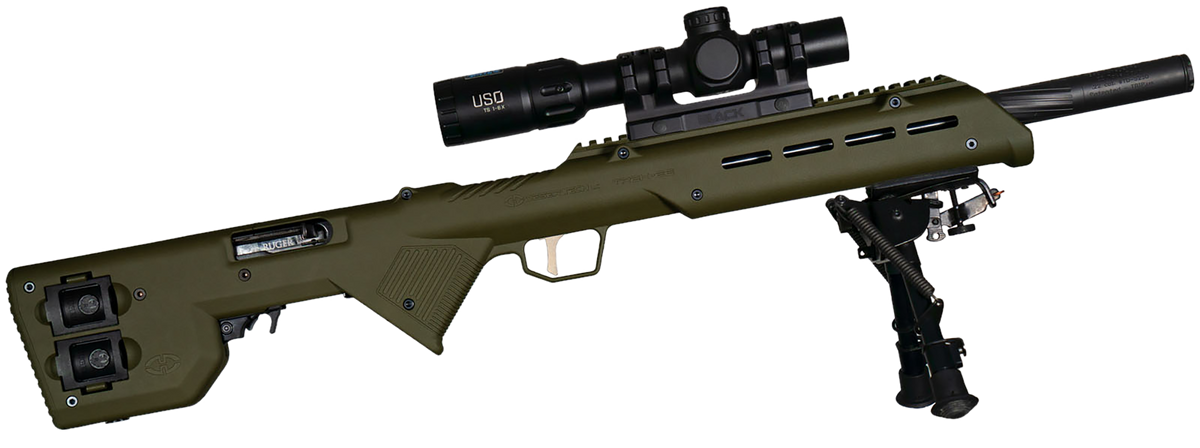 Desert Tech TREK-22 Fixed Bullpup Rifle Chassis OD Green Synthetic - Fits Ruger 10/22 26.75" OAL — view 3