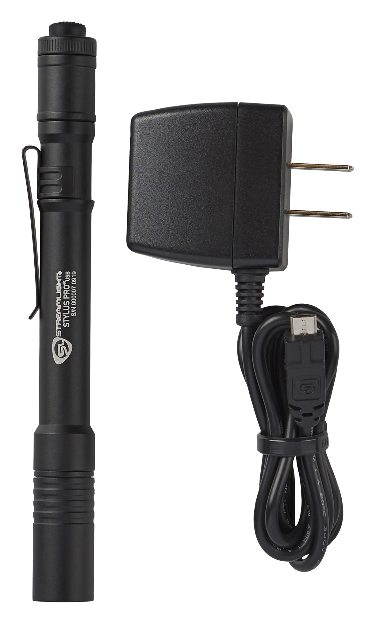 Streamlight 66133 Stylus Pro USB PenLight Black Anodized 90/350 Lumens White LED — view 3
