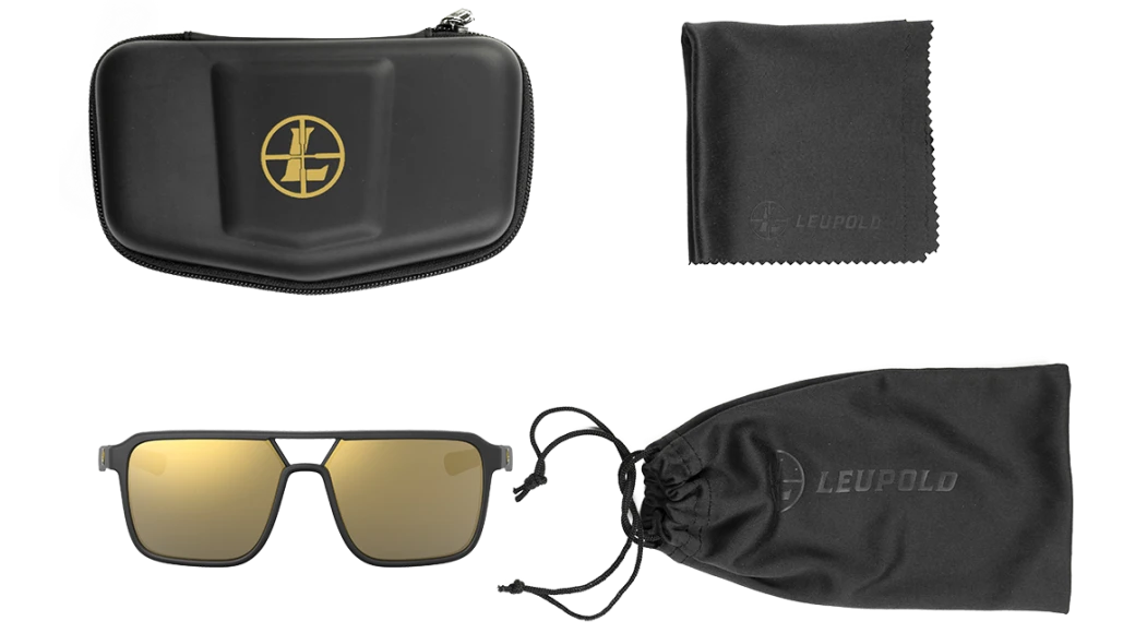 Leupold Bridger Performance Wear Polarized Bronze Mirror Sunglasses - Matte Black — view 3