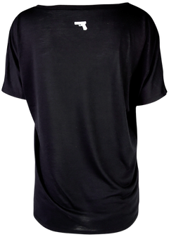 Glock Girl Relaxed V-Neck T-Shirt Black Large — view 3