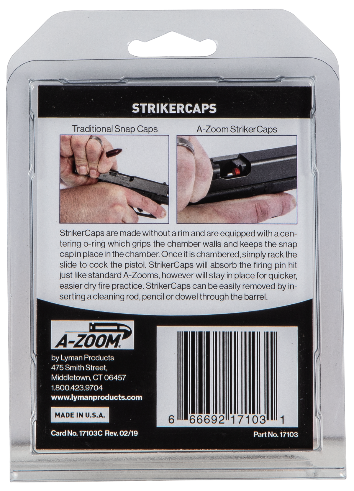 A-Zoom 17103 StrikerCap 40 S&W 2-Pack Snap Caps — view 3