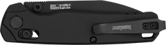 Kershaw Bel Air 3" Folding Reverse Tanto Plain BlackWash CPM MagnaCut - Black Aluminum — view 3