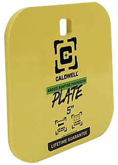 Caldwell 5" Rimfire/Handgun AR500 Steel Gong 1/4" Thick - Yellow — view 3