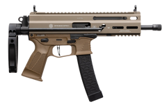 Grand Power Stribog SP9A1 9mm Luger 8" 30+1 Semi-Auto Pistol w/ Tailhook Brace - FDE — view 3