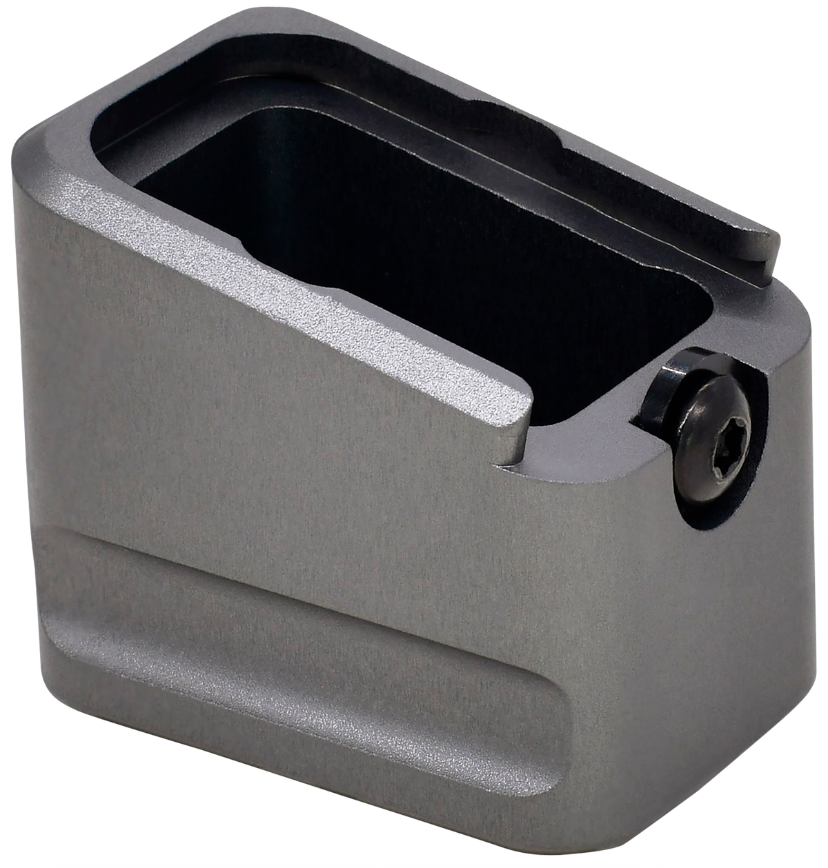 Warne MEG1754GR Magazine Extension for Glock 17/22 - 9mm Luger/.40 S&W +5/+4 Rounds, Gray — view 3