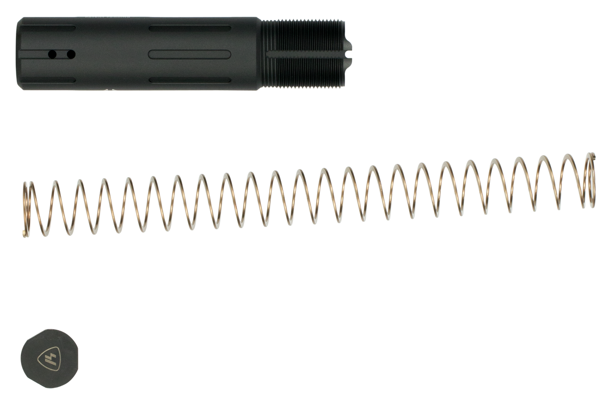 Strike Industries AR-SPRE-SLICK AR-15 Pistol Buffer Tube 5.28" 7075-T6 Aluminum Black Anodized — view 3