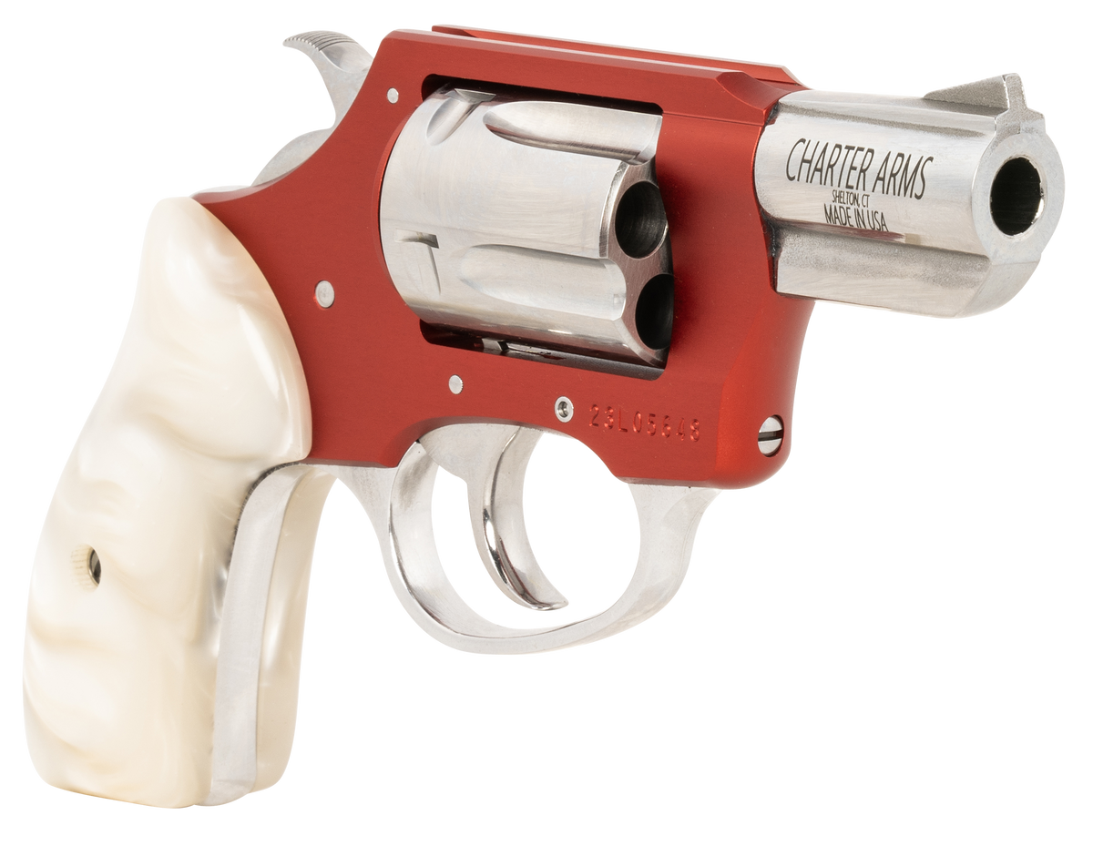 Charter Arms Chic Lady 38 Special 2" 5-Shot DA/SA Revolver - Red Anodized Frame / White Pearlite Grips — view 3
