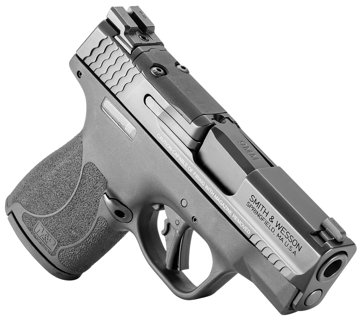 Smith & Wesson M&P Shield Plus 9mm Luger 3.10" 10+1 Micro-Compact Pistol - Optic Cut Slide, Tritium Night Sights, Manual Safety — view 3