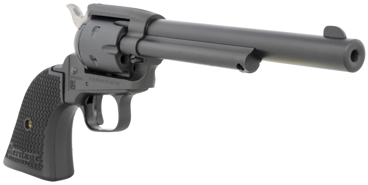 Heritage Mfg Rough Rider 22 LR/22 WMR 6.5" 6-Shot SAO Revolver - Black Satin — view 3