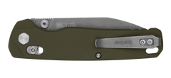 Kershaw Bel Air XL 3.4" Folding Reverse Tanto Plain CPM 3V Clear Cerakote - Olive Aluminum Handle — view 3
