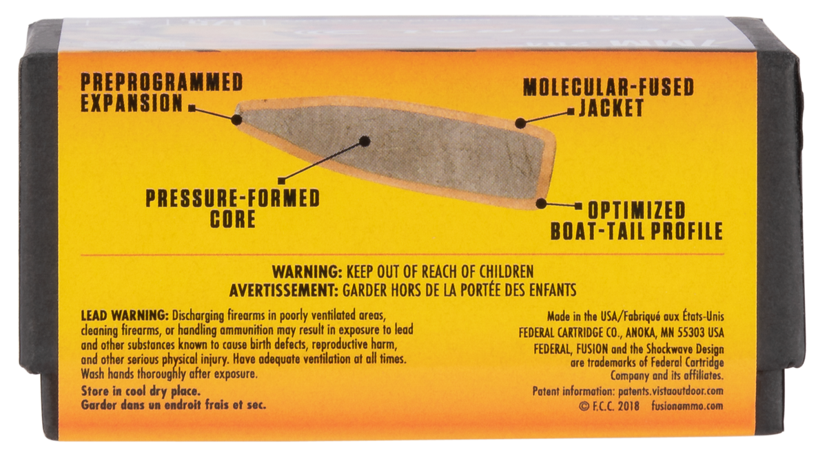 Federal Fusion Component 30 Cal .308 180gr Fusion Soft Point Reloading Bullets - 50/Box — view 3