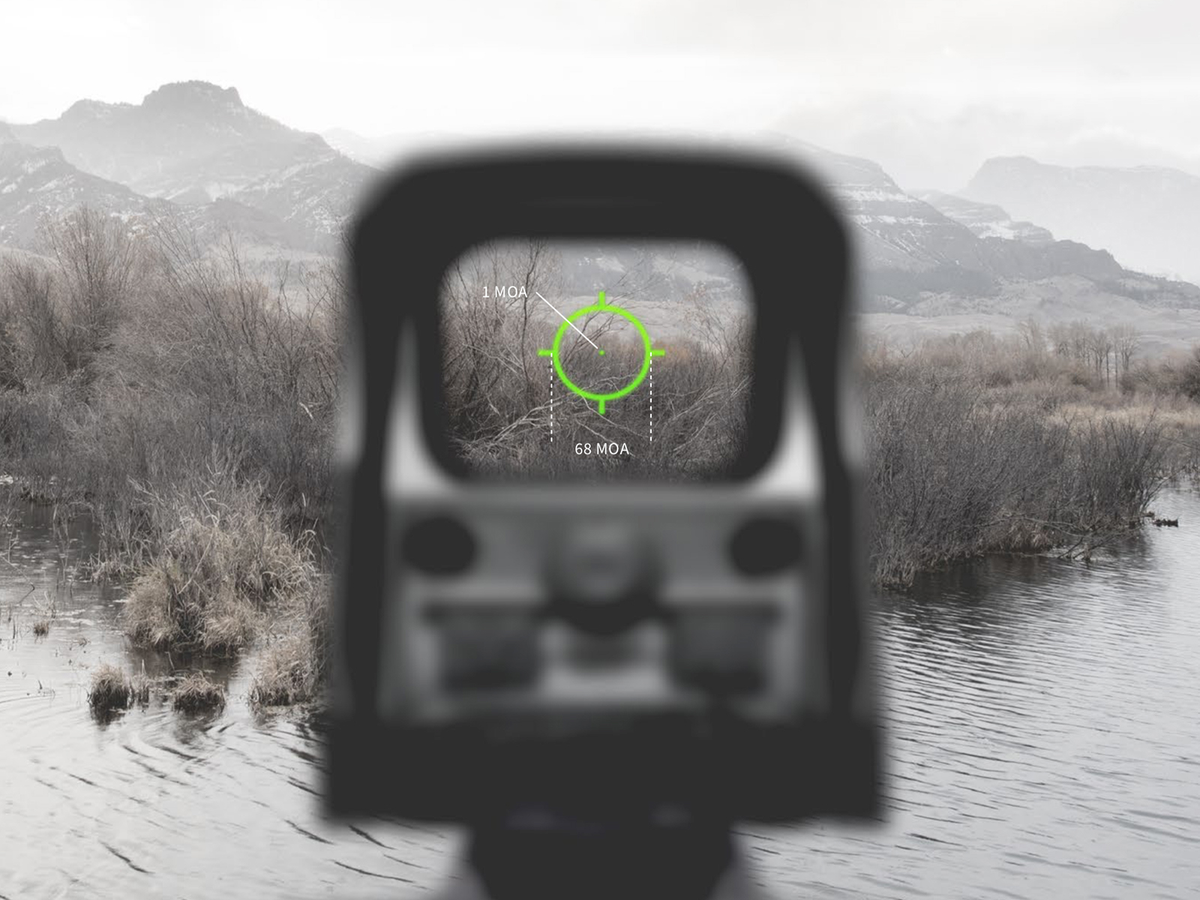 EOTech XPS2-0GRN XPS2 1x 1 MOA Green Dot/68 MOA Ring Holographic Sight - Matte Black — view 3