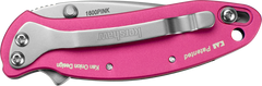 Kershaw Chive 1600PINK 1.9" 420HC Folding Drop Point Plain Pink — view 3