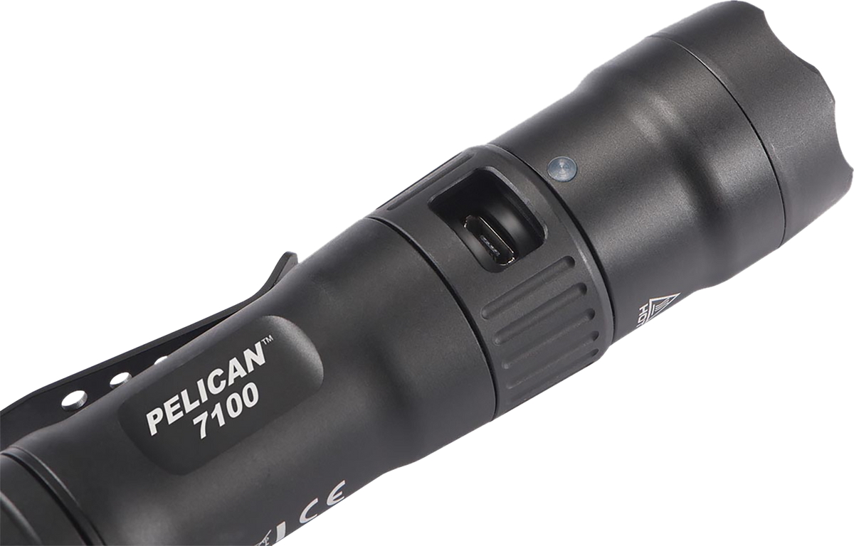 Pelican 7100 Tactical Flashlight Black Anodized 33/348/695 Lumens White LED — view 3
