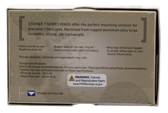 Steiner 5960 T-Series 30mm Tube Low .885" Matte Black Aluminum Scope Ring Set — view 3